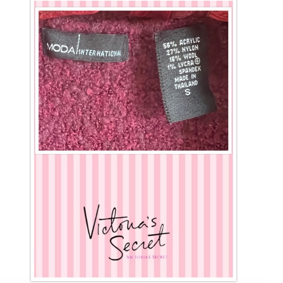 VICTORIA'S SECRET Moda International BOUCLE PEPLUM CARDIGAN SWEATER sz S - Picture 3 of 6